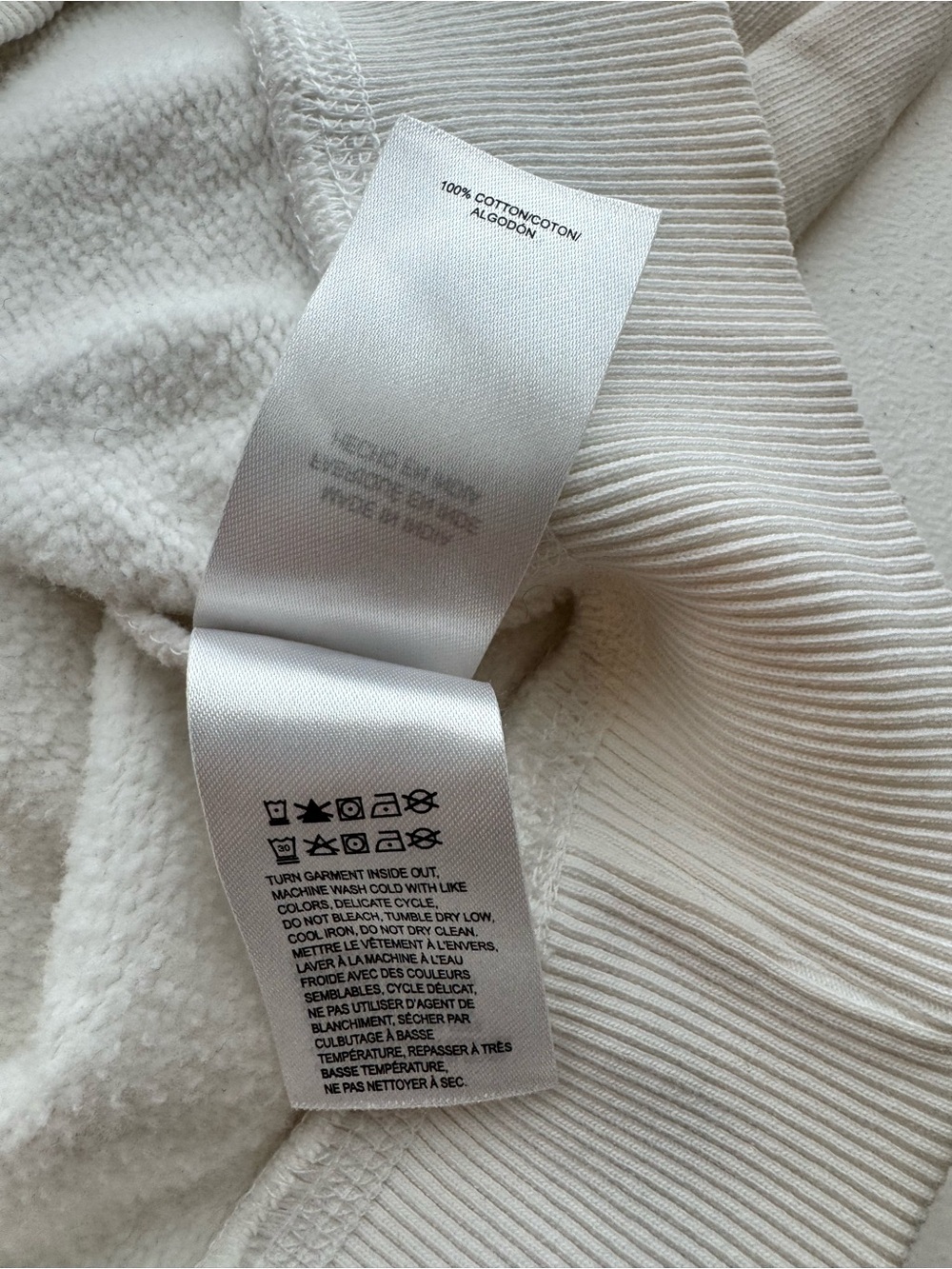 Lucky Brand Western Cowboy Rodeo Graphic Sweatshirt White 100% Cotton Fleece M - Picture 5 of 6